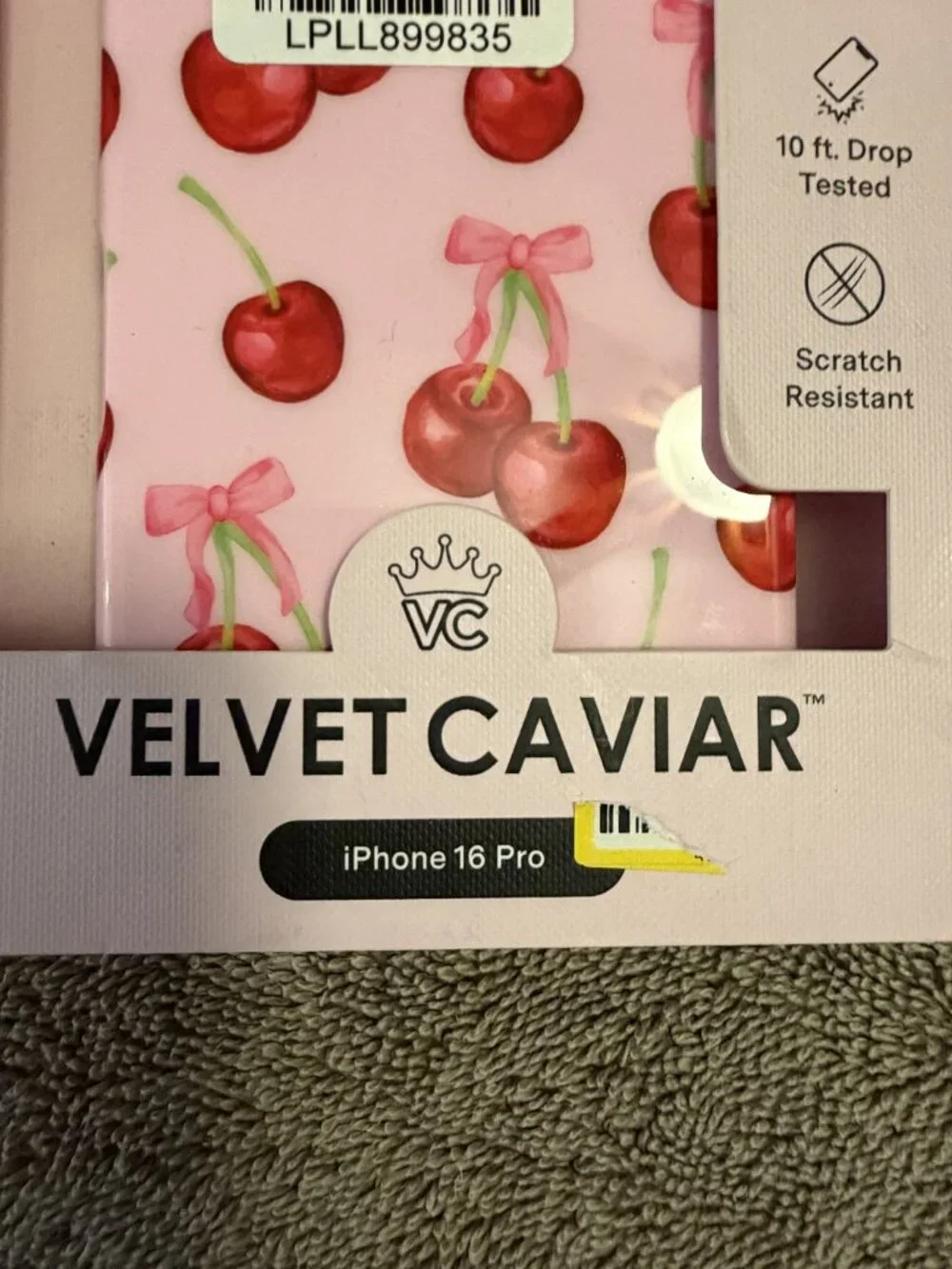 Velvet Caviar Iphone 16 Cherries Case NWT